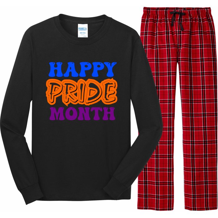 Happy Pride Month Celebration Long Sleeve Pajama Set