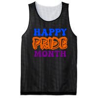 Happy Pride Month Celebration Mesh Reversible Basketball Jersey Tank