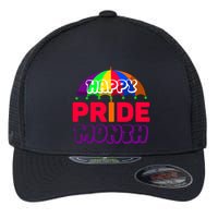 Happy Pride Month Celebration Flexfit Unipanel Trucker Cap