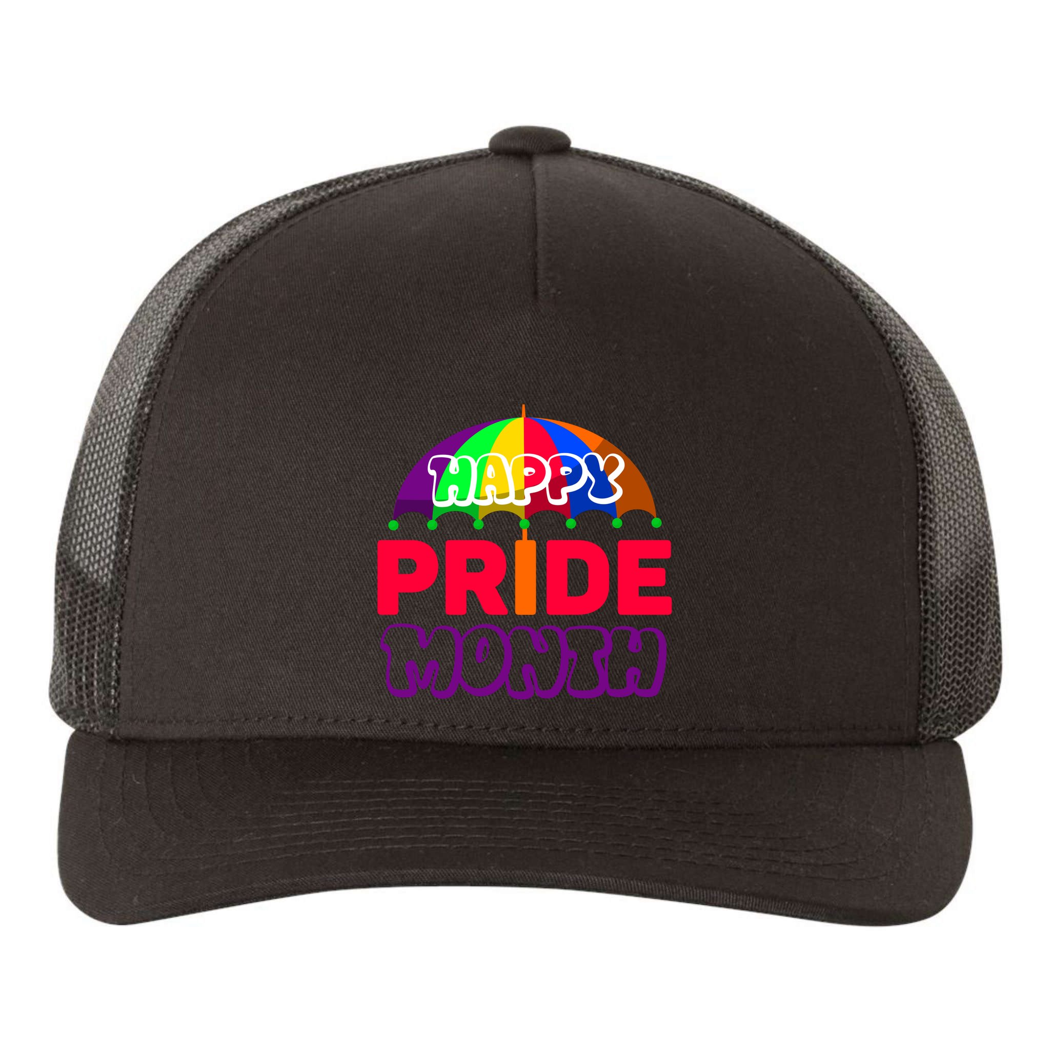 Happy Pride Month Celebration Yupoong Adult 5-Panel Trucker Hat