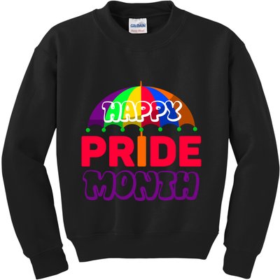 Happy Pride Month Celebration Kids Sweatshirt