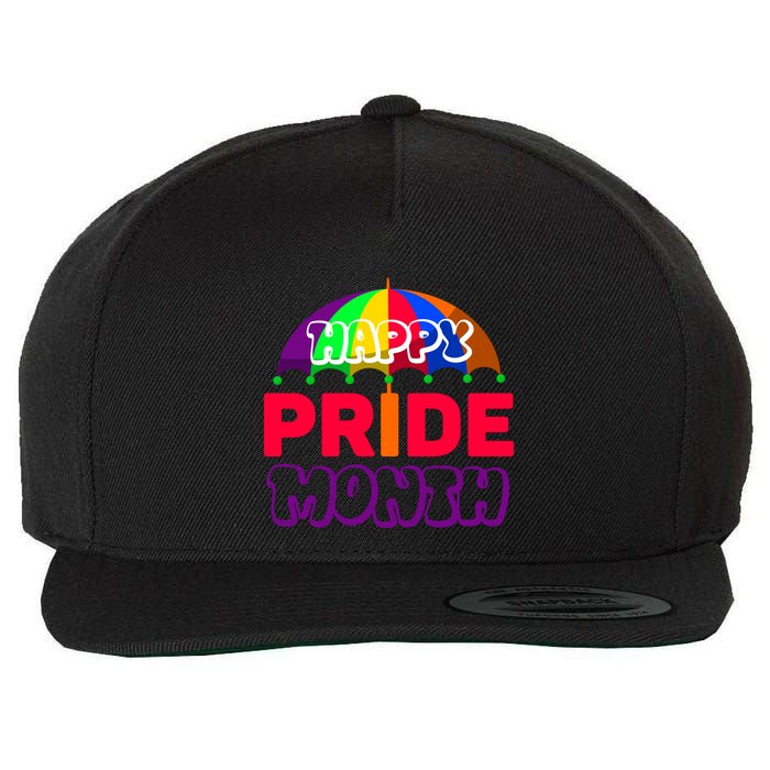 Happy Pride Month Celebration Wool Snapback Cap