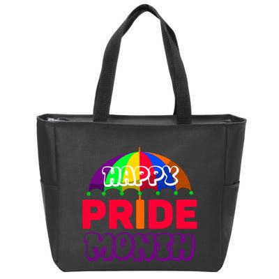 Happy Pride Month Celebration Zip Tote Bag