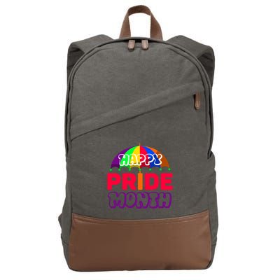 Happy Pride Month Celebration Cotton Canvas Backpack