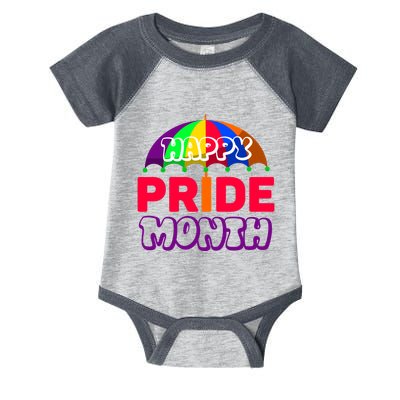 Happy Pride Month Celebration Infant Baby Jersey Bodysuit