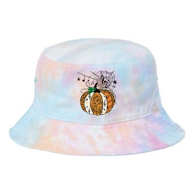 Halloween Pumpkin Music Symbols Music Teacher Halloween Tie Dye Newport Bucket Hat