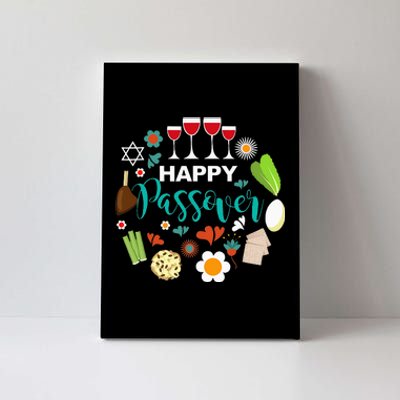 Happy Passover Meal Seder Dinner Canvas