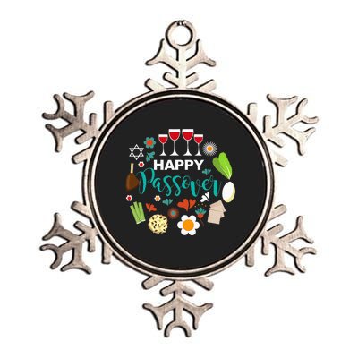 Happy Passover Meal Seder Dinner Metallic Star Ornament