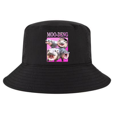 Hot Pink Moo Deng Hippo Meme Funny Cool Comfort Performance Bucket Hat