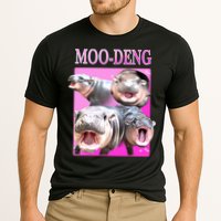 Hot Pink Moo Deng Hippo Meme Funny Performance Shirt
