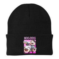 Hot Pink Moo Deng Hippo Meme Funny Beanie
