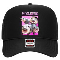 Hot Pink Moo Deng Hippo Meme Funny Hat