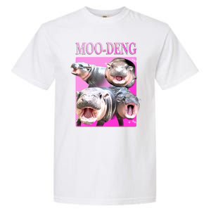 Hot Pink Moo Deng Hippo Meme Funny Garment-Dyed Heavyweight T-Shirt