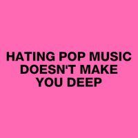 Hating Pop Music DoesnT Make You Deep Stripe Pom Pom Beanie