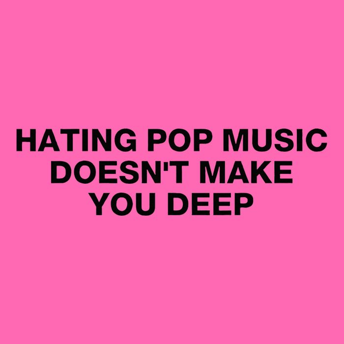 Hating Pop Music DoesnT Make You Deep Stripe Pom Pom Beanie