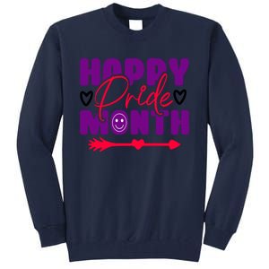 Happy Pride Month Celebration Graphic Tall Sweatshirt