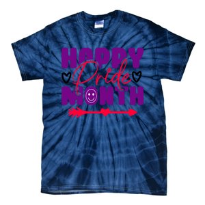 Happy Pride Month Celebration Graphic Tie-Dye T-Shirt