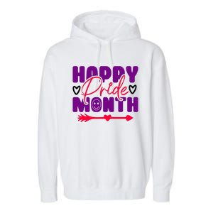 Happy Pride Month Celebration Graphic Garment-Dyed Fleece Hoodie