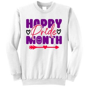 Happy Pride Month Celebration Graphic Sweatshirt