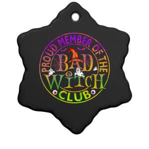 Halloween Proud Member Of Bad Witch Club Witch Lovers Meaningful Gift Ceramic Star Ornament