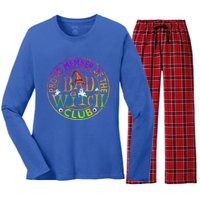 Halloween Proud Member Of Bad Witch Club Witch Lovers Meaningful Gift Women's Long Sleeve Flannel Pajama Set 