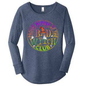 Halloween Proud Member Of Bad Witch Club Witch Lovers Meaningful Gift Women's Perfect Tri Tunic Long Sleeve Shirt