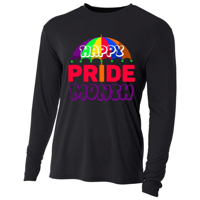 Happy Pride Month Celebration Graphic Cooling Performance Long Sleeve Crew