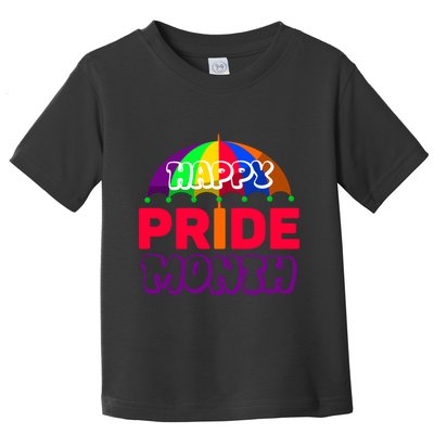 Happy Pride Month Celebration Graphic Toddler T-Shirt