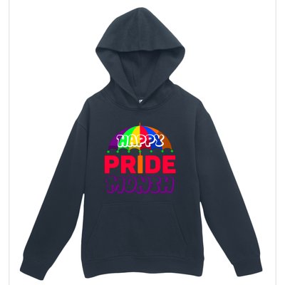 Happy Pride Month Celebration Graphic Urban Pullover Hoodie