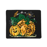 Halloween Pumpkin Music Symbols Mousepad