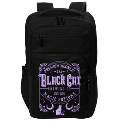 Halloween Premium Moonlit The Black Cat Magic Potions Est 1651 Impact Tech Backpack