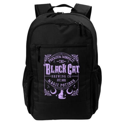 Halloween Premium Moonlit The Black Cat Magic Potions Est 1651 Backpack