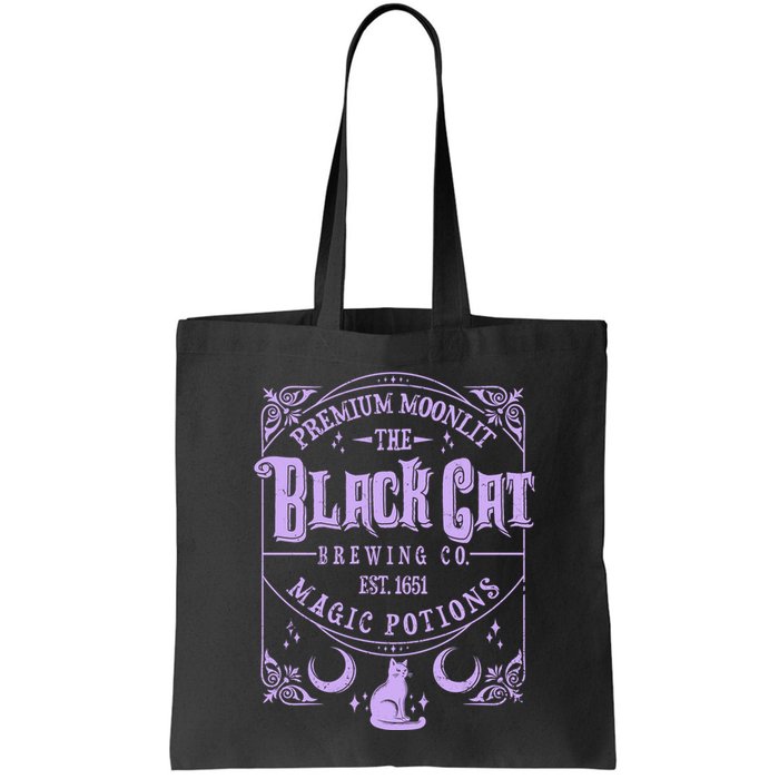 Halloween Premium Moonlit The Black Cat Magic Potions Est 1651 Bag