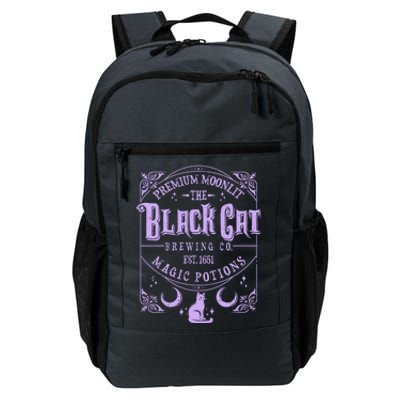 Halloween Premium Moonlit The Black Cat Magic Potions Est 1651 Daily Commute Backpack