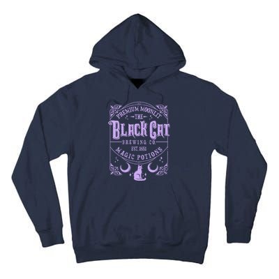 Halloween Premium Moonlit The Black Cat Magic Potions Est 1651 Tall Hoodie