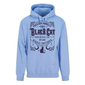 Halloween Premium Moonlit The Black Cat Magic Potions Est 1651 Unisex Surf Hoodie