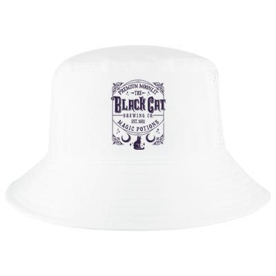 Halloween Premium Moonlit The Black Cat Magic Potions Est 1651 Cool Comfort Performance Bucket Hat