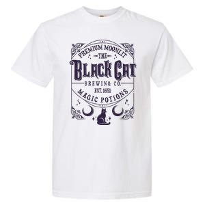 Halloween Premium Moonlit The Black Cat Magic Potions Est 1651 Garment-Dyed Heavyweight T-Shirt