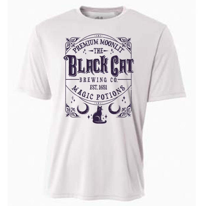 Halloween Premium Moonlit The Black Cat Magic Potions Est 1651 Cooling Performance Crew T-Shirt