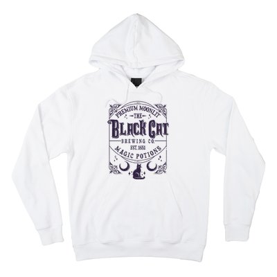 Halloween Premium Moonlit The Black Cat Magic Potions Est 1651 Hoodie