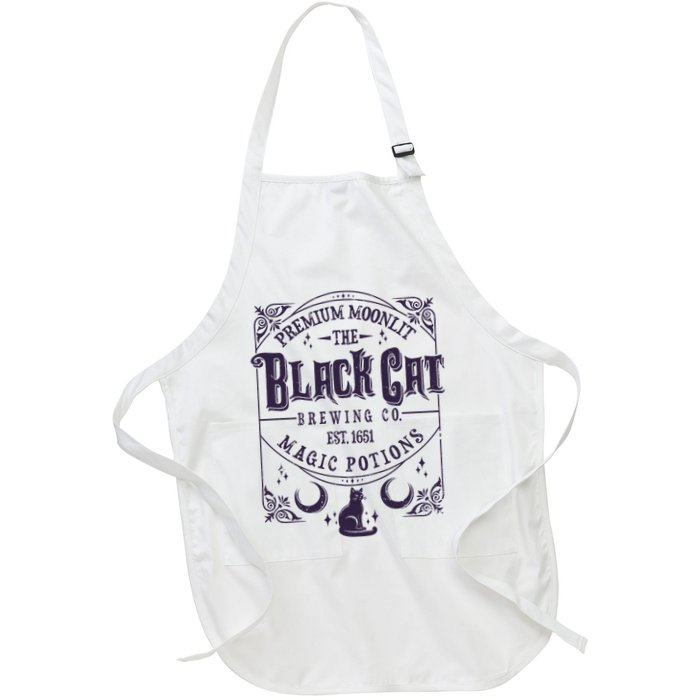 Halloween Premium Moonlit The Black Cat Magic Potions Est 1651 Apron