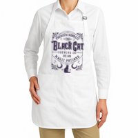 Halloween Premium Moonlit The Black Cat Magic Potions Est 1651 Apron