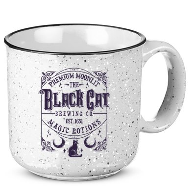 Halloween Premium Moonlit The Black Cat Magic Potions Est 1651 15oz Campfire Ceramic Mug