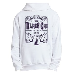 Halloween Premium Moonlit The Black Cat Magic Potions Est 1651 Urban Pullover Hoodie