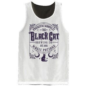 Halloween Premium Moonlit The Black Cat Magic Potions Est 1651 Mesh Reversible Basketball Jersey Tank