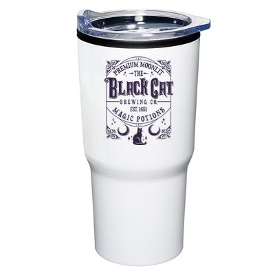 Halloween Premium Moonlit The Black Cat Magic Potions Est 1651 Tumbler