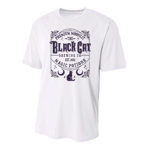 Halloween Premium Moonlit The Black Cat Magic Potions Est 1651 Youth Performance Sprint T-Shirt