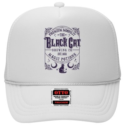 Halloween Premium Moonlit The Black Cat Magic Potions Est 1651 Trucker Hat