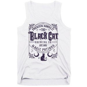 Halloween Premium Moonlit The Black Cat Magic Potions Est 1651 Tank Top