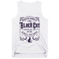 Halloween Premium Moonlit The Black Cat Magic Potions Est 1651 Tank Top